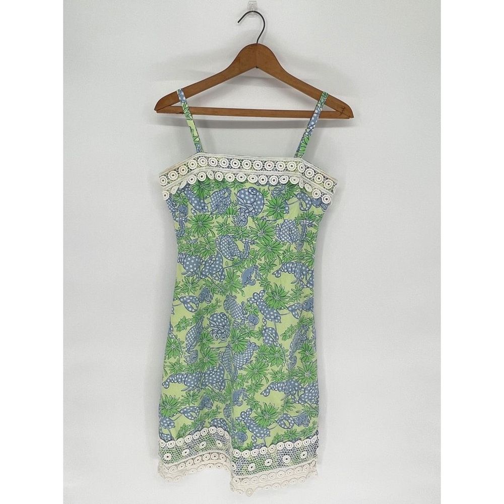 Lilly Pulitzer White Label Rare‎ Print and Design Pencil Dress Size 0
